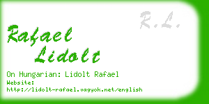 rafael lidolt business card